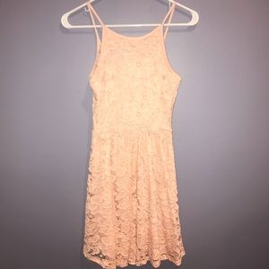 ✨Joyce Leslie Pink Lace Dress With Bow Size S